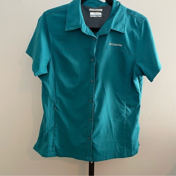 Columbia Omni Shade Button Up Shirt Size Medium - Picture 1 of 6